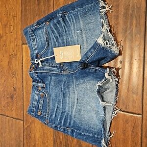 Madewell high rise denim shorts